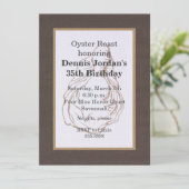 ウッドグレインオイ素朴スターロースト招待状 招待状 (スタンド正面)