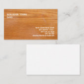 ウッドグレインオークスタイルセブンラインカスタム 名刺 (正面/裏面)