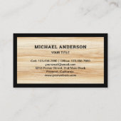 ウッドグレインブラックハウスルーフィング建築屋上 名刺 (裏面)