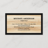 ウッドグレインブラックハウスルーフィング建築屋上 名刺 (裏面)