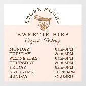 ウッドグレインベーカリースタンドミキサーストア時間 ウィンドウサイン (シート)