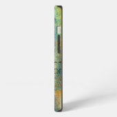 ウッドグレインモノグラム iPhoneケース (左側面)
