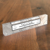 ウッドグレイン弁護士 デスクネームプレート (側面)