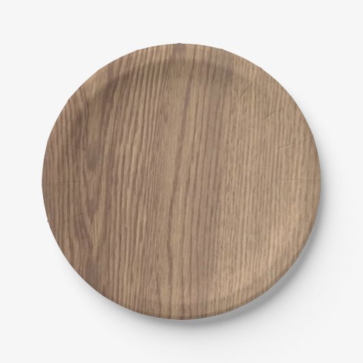 ウッドグレイン紙プレート ペーパープレート (正面)