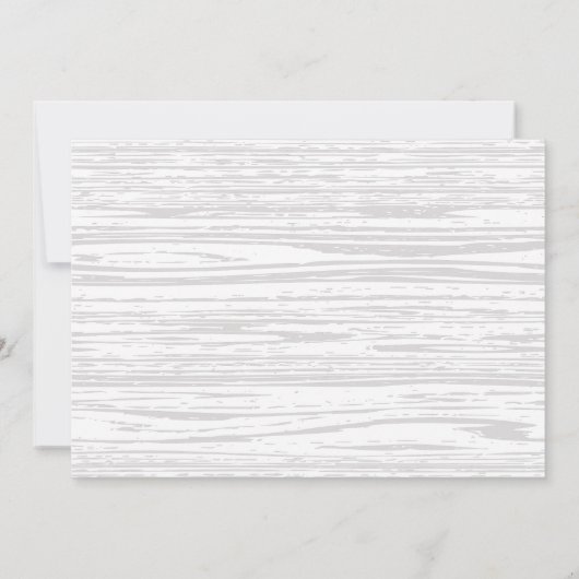 ウッドグレイン結婚式招待状 招待状 (裏面)