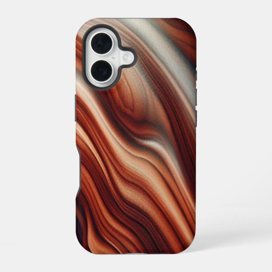 ウッドグレイン 携帯ケース iPhone 16ケース (裏面)