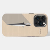 ウッドグレイン iPhoneケース イエスの魚と剣 iPhone 13 Proケース (裏面横)
