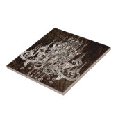 ウッドグ動揺してレインカントリー初期のシャンデリア タイル (側面)