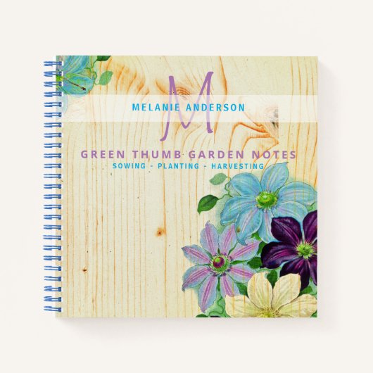 ウッドグ素朴リーンサムガーデナーズジャーナル ノートブック (正面)