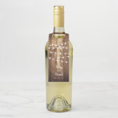 ウッドグ素朴レインファームハウスカスタムウェディング ボトルネックタグ (ボトル)