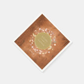 ウッドグ素朴レリーガーランド結婚ズ スタンダードカクテルナプキン (角)