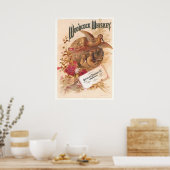 ウッドコックウイスキー広告ヴィンテージ ポスター (キッチン)