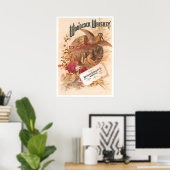 ウッドコックウイスキー広告ヴィンテージ ポスター (ホームオフィス)