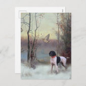 ウッドコック狩りとGSP シーズンポストカード (正面/裏面)