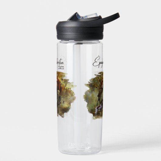 ウッドコック狩りウィズブリタニースパニエル犬 ウォーターボトル (左面)