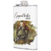 ウッドコック狩りウィズブリタニースパニエル犬 フラスク (左)