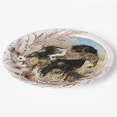 ウッドコック狩りウィズブリタニースパニエル犬 ペーパープレート (アングル)