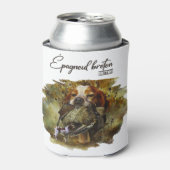 ウッドコック狩りウィズブリタニースパニエル犬 缶クーラー (缶正面)