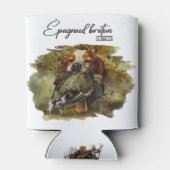 ウッドコック狩りウィズブリタニースパニエル犬 缶クーラー (裏面)