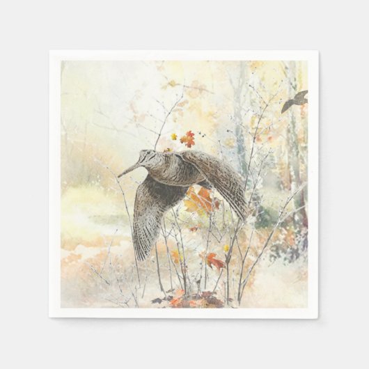 ウッドコック狩りシーズン スタンダードカクテルナプキン (正面)