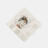ウッドコック狩りシーズン 縁ありカクテルナプキン (角)