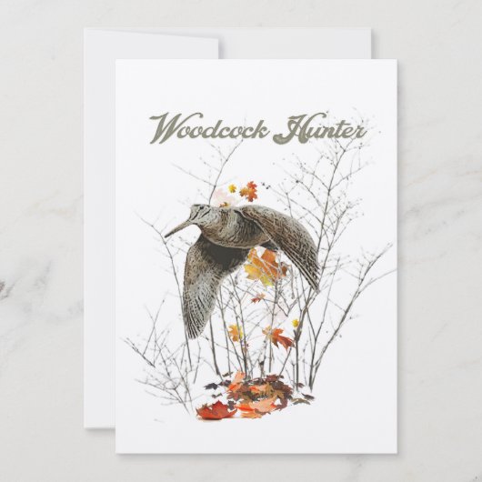ウッドコック狩りハンター 招待状 (正面)