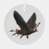 ウッドコック ガラスオーナメント (裏面)