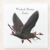 ウッドコック ガラスコースター (正面)