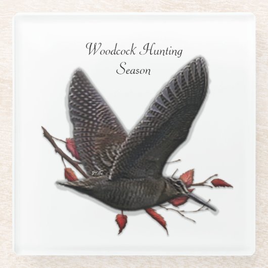ウッドコック ガラスコースター (正面)