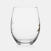 ウッドコック ステムなしワイングラス (左)