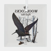 ウッドコック – パッション狩り ガラスオーナメント (裏面)