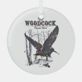 ウッドコック – パッション狩り ガラスオーナメント (正面)