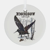 ウッドコック – パッション狩り ガラスオーナメント (裏面)