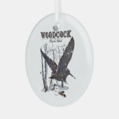 ウッドコック – パッション狩り ガラスオーナメント (正面左)