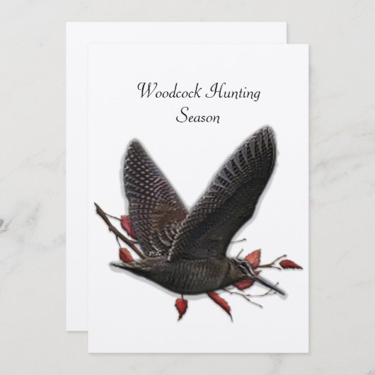 ウッドコック 招待状 (正面/裏面)