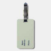 ウッドコロラド州旗の荷物タグ ラゲッジタグ (裏面縦)