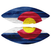 ウッドコロラド州旗フルトッププリントサッカー アメリカンフットボール (パネル)