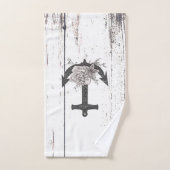 ウッドコースト素朴ビーチいかりヴィンテージフローラ バスタオルセット (ハンドタオル)