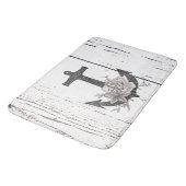 ウッドコースト素朴ビーチいかりヴィンテージフローラ バスマット (アングル)