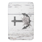 ウッドコースト素朴ビーチいかりヴィンテージフローラ バスマット (正面縦)