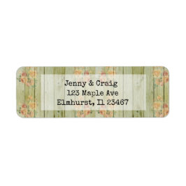 ウッドコー素朴ラルバラ差出人住所ラベル ラベル