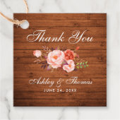 ウッドコー素朴ラルフローラ結婚ズ・サンキュー フェイバータグ (正面)