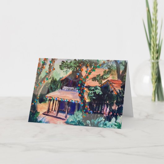 ウッドサイドストアホリディグリーティングカード サンキューカード (正面)