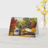 ウッドサイド・アル・フレスコのグリーティングカード カード (黄色い花)