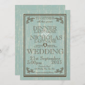 ウッドサイン結婚ズ 招待状 (正面/裏面)