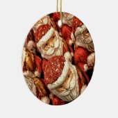 ウッドサンタオーナメント セラミックオーナメント (右)