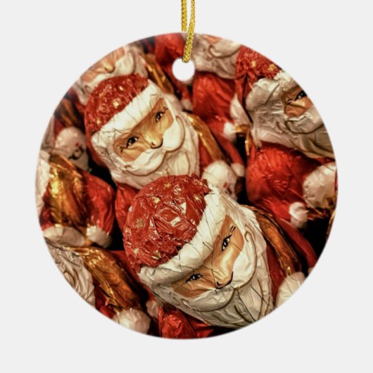 ウッドサンタオーナメント セラミックオーナメント (正面)