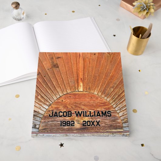 ウッドサンビームデザインメモリアル ゲストブック (正面見開き)