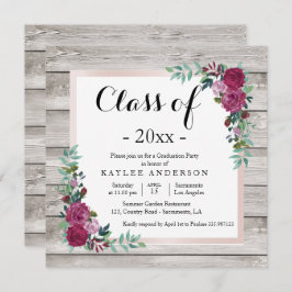 ウッドシック卒業パーティーの招待 招待状