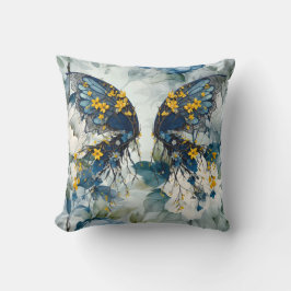 ウッドシバタフライ装飾用クッション クッション